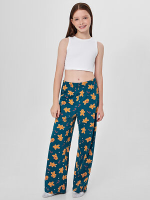 MARK FORMELLE Брюки 570354 587001 праздничные печеньки на зеленом