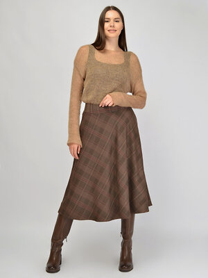 VISERDI Юбка 570401 1960-ккл 9451235 коричневый