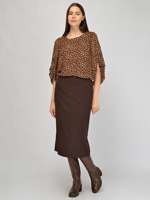 VISERDI Юбка 570422 10440-ткр 9451350 коричневый