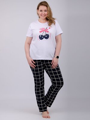 Malina Пижама 570596 3156б белый/тёмно-синий