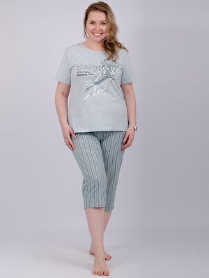 Malina Пижама 570597 3168 эвкалипт/светло-голубой