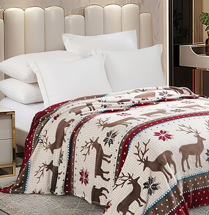 Текс-плюс Плед 570601 00000010343 Коричневый олень