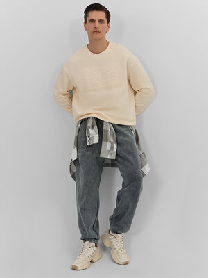 MARK FORMELLE Брюки 570685 181276 ACID WASH графит