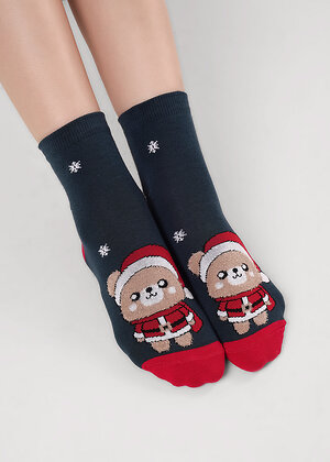 CLEVER Носки 570948 С4556 12-14,14-16 т.зелёный