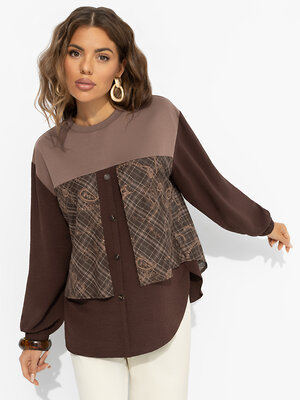 CHARUTTI Свитшот 570969 12392 Коричневый