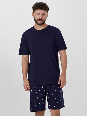 MARK FORMELLE Комплект 571031 591044 т.синий +белые лошади на т.синем