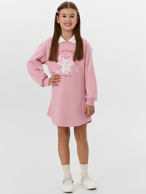 MARK FORMELLE Платье 571064 157836 пыльный розовый +печать