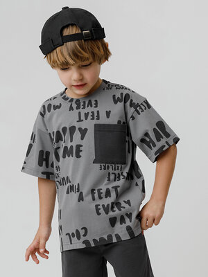 CROCKID Футболка 571171 КР 302845 темно-серый