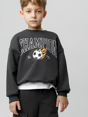 CROCKID Свитшот 571285 КР 302843 темно-серый