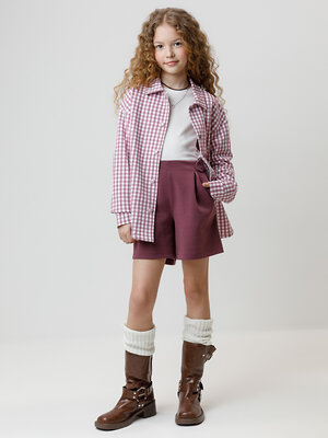 CROCKID Рубашка 571287 КР 302567 бордовый