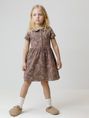 CROCKID Платье 571386 КР 5848 кофейный