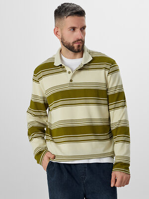 MARK FORMELLE Поло 571668 121933 оливковая полоска на молочном