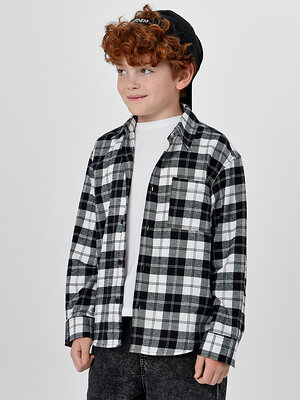 MARK FORMELLE Рубашка 571675 123484 черно -белая клетка