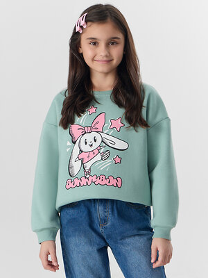 MARK FORMELLE Свитшот 571683 127958 шалфей +печать