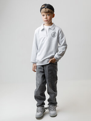 CROCKID Свитшот 571800 КР 302798 светло-серый5