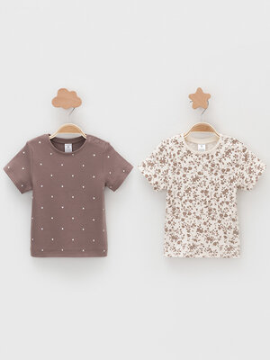 CROCKID Футболка 571846 К 301156-2уп коричневый