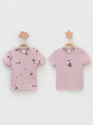 CROCKID Футболка 571886 К 301156-2уп розовый