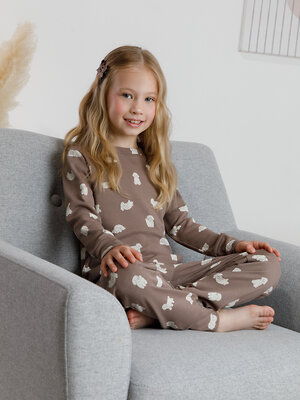 CROCKID Пижама 571915 К 1552 коричневый