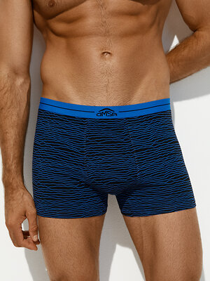 Omsa Трусы 572353 OmU 1234-25B Emotion Боксеры муж. с откр.резинкой, CO Nero/Blu (Черный)