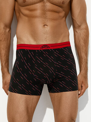 Omsa Трусы 572354 OmU 1234-25B Emotion Боксеры муж. с откр.резинкой, CO Nero/Rosso (Черный)