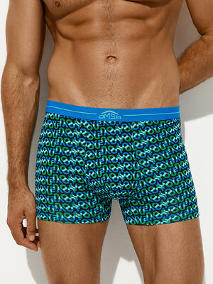 Omsa Трусы 572364 OmU 1234-25B Emotion Боксеры муж. с откр.резинкой, CO Nero/Multicolor (Мультиколор)