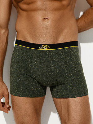 Omsa Трусы 572376 OmU 1234-25B Courage Боксеры муж. с откр.резинкой, CO Nero/Militari (Черный)