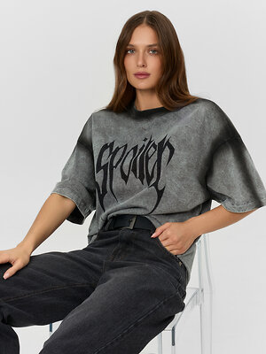 MARK FORMELLE Футболка 572416 112953 ACID WASH металлический