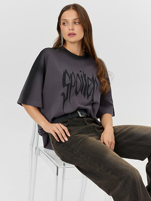 MARK FORMELLE Футболка 572417 112953 ACID WASH металлический