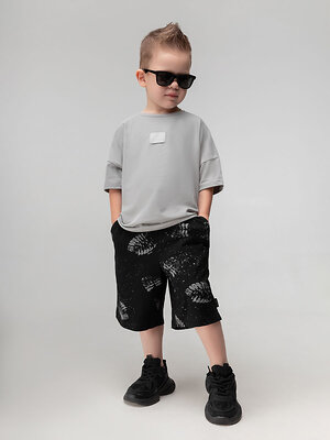 Bodo Шорты 572504 8-78МU черный (светло-серый)