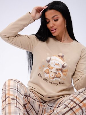 Malina Пижама 572632 3187 бежевый/коричневый