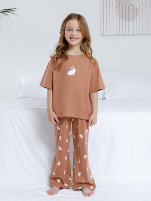 CROCKID Пижама 572735 МП 1657 кофейный