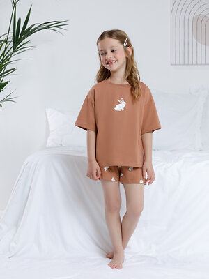 CROCKID Пижама 572736 МП 1658 кофейный