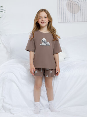 CROCKID Пижама 572744 МП 1658 коричневый