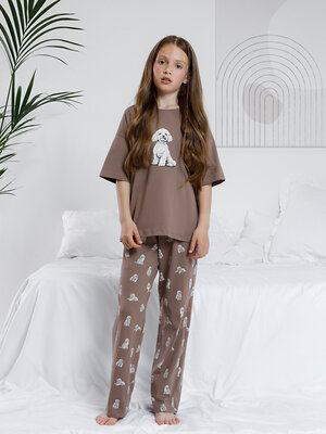 CROCKID Пижама 572746 МП 1657-1 коричневый