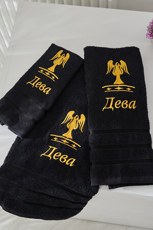 Натали Полотенце 572892 14418 черный+дева
