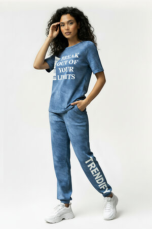 Натали Костюм 572900 67196 голубой винтаж