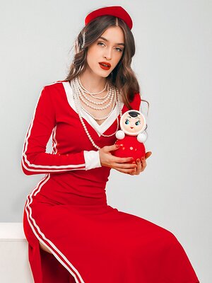 Соль&Перец Платье 572943 SP1808CH красный