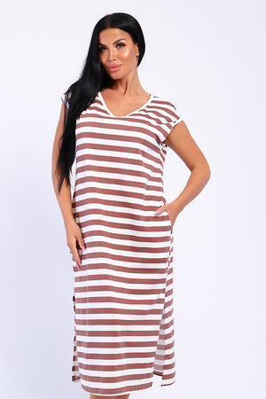 Натали Платье 572998 82060 полоса пыльная роза