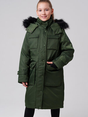 PLAYTODAY Пальто 573088 32521103 темно-зеленый