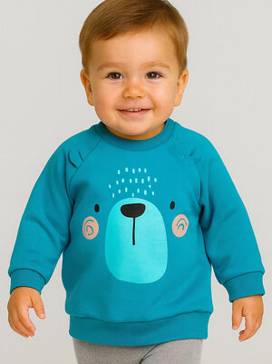 PLAYTODAY Толстовка 573167 32513051 бирюзовый