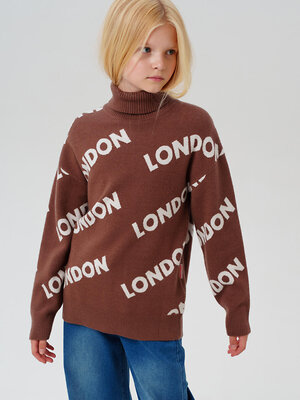 PLAYTODAY Свитер 573262 32521478 коричневый,белый