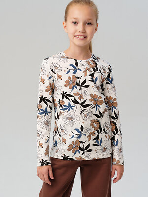 PLAYTODAY Фуфайка 573264 32521383 белый/коричневый