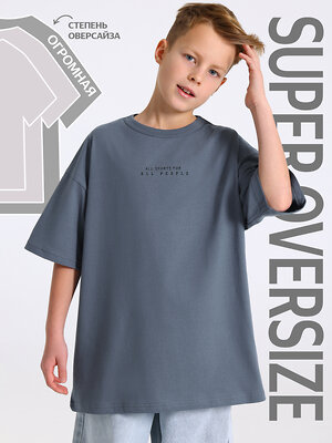 Апрель Футболка 573576 1ПДФК5011001 темно-серый