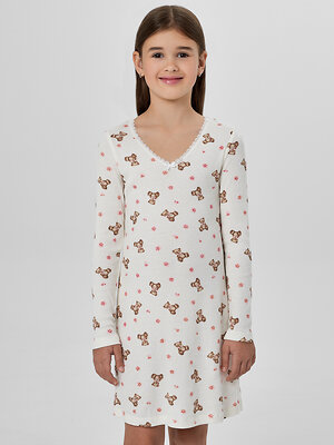 MARK FORMELLE Сорочка 573672 577728 мишки с цветами на молоке