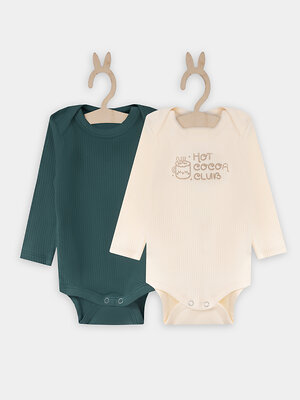 MARK FORMELLE Боди детское 573919 13018-2 сливочное масло +дымчатая сосна +печать