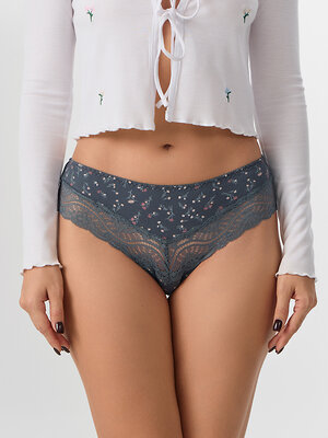 MARK FORMELLE Трусы 574011 412538 цветы на т.сером