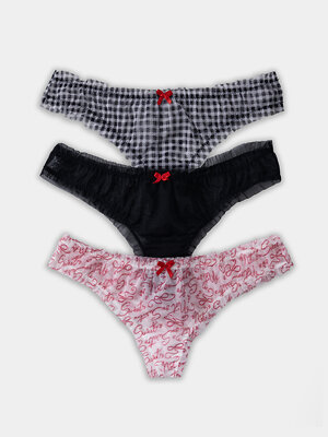 MARK FORMELLE Трусы 574027 412479-3 клетка виши черно -белая