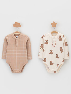 CROCKID Боди 574157 К 6542-2уп бежевый