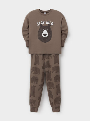 CROCKID Пижама 574168 К 1567 коричневый