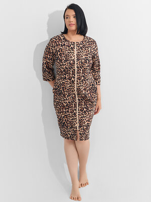 MARK FORMELLE Халат 574259 552266-1 леопард на песочном